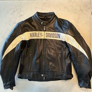 Harley-Davidson motorcycle Racing Jacket with protective padding. VTG* Size: XL